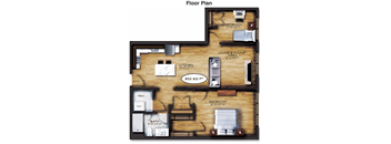 2 Bedrooms, 1 Bathroom