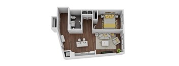 1 Bedroom, 1 Bathroom
