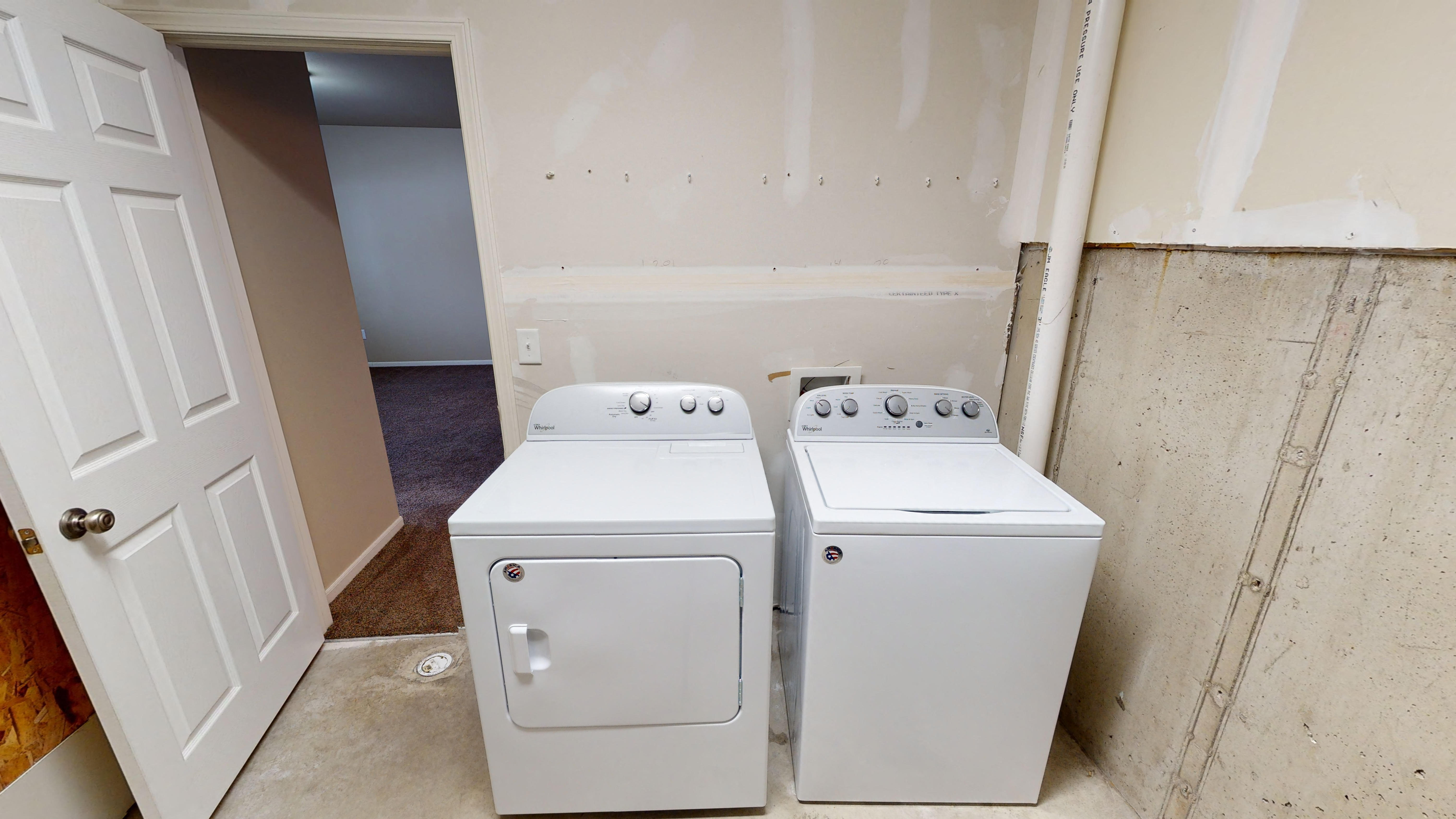 laundry room, washing machine