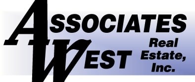 A logo for Associates West Real Estate, Inc.