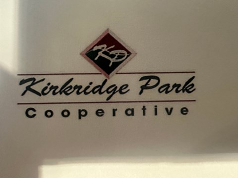 A logo with the name Kirkeridge Park Cooperative.
