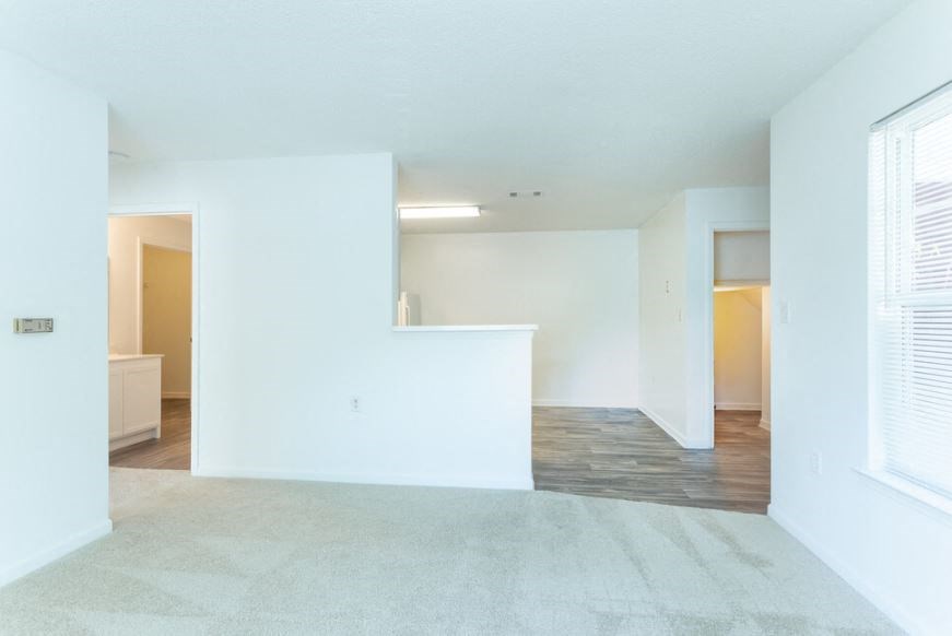 Living And Kitchen at Granville Oaks Apartment Homes, Creedmoor, NC 27522