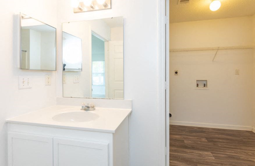 Bathroom at Granville Oaks Apartment Homes, Creedmoor, NC 27522