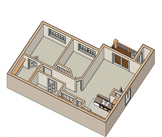 The Aspen Floor Plan Swansea and OFallon IL Apartment Floor Plans