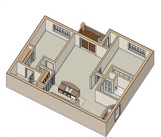 The Keystone Floor Plan Luxury Apartments For Rent In Swansea & OFallon IL
