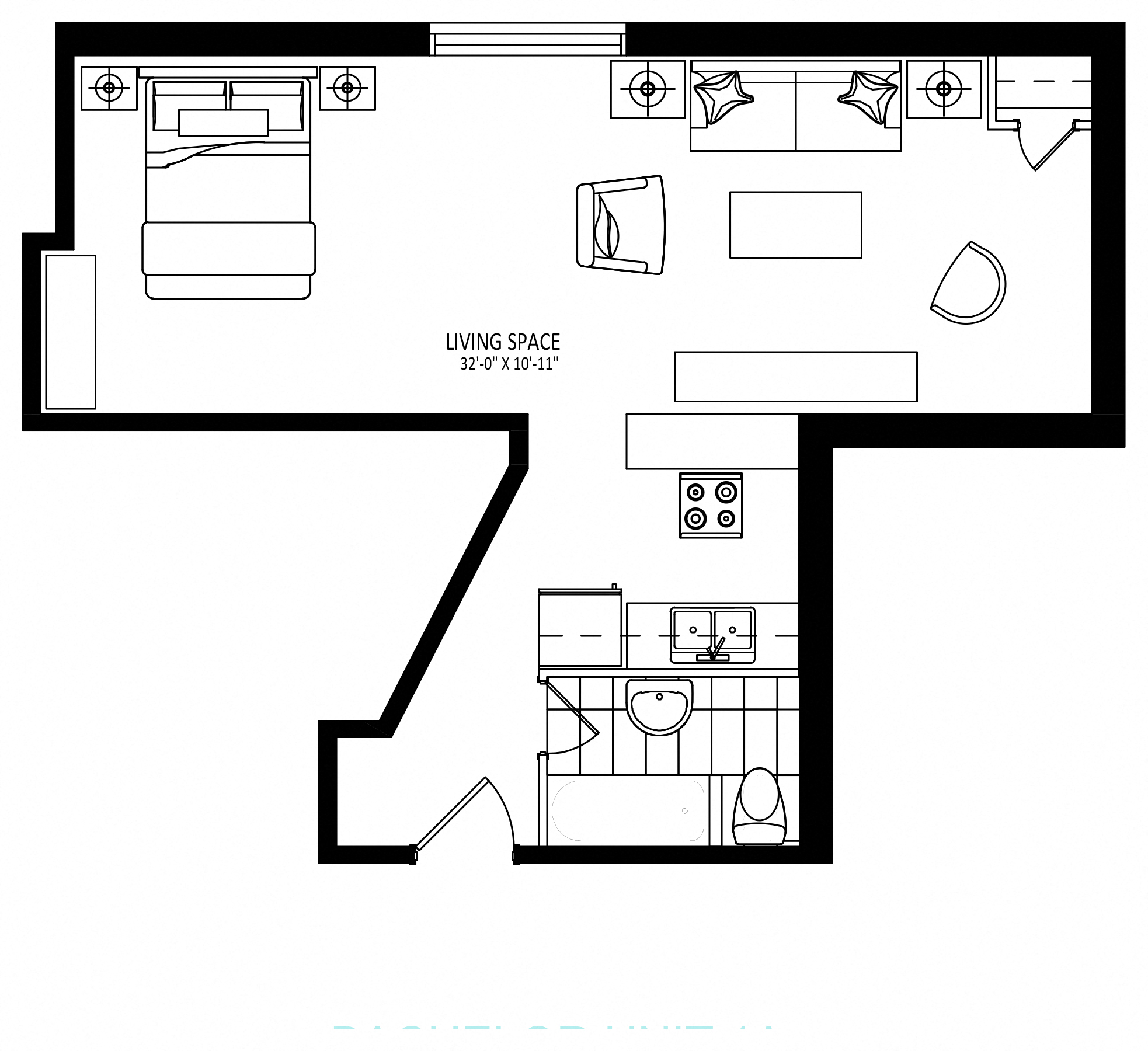 4-8 Grant Blvd - Plan A (Jr 1 Bed)