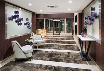 Apartment Lobby with Seating Area North Tower