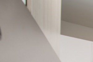 Two-toned flat-front kitchen cabinets