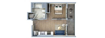 1 Bed/1 Bath-1C/1D/1E