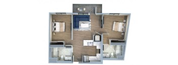 2 Bed/2 Bath-2H