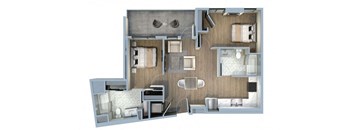 2 Bed/2 Bath-2F