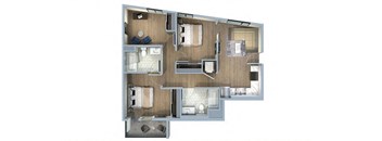 3 Bed/2 Bath-3F