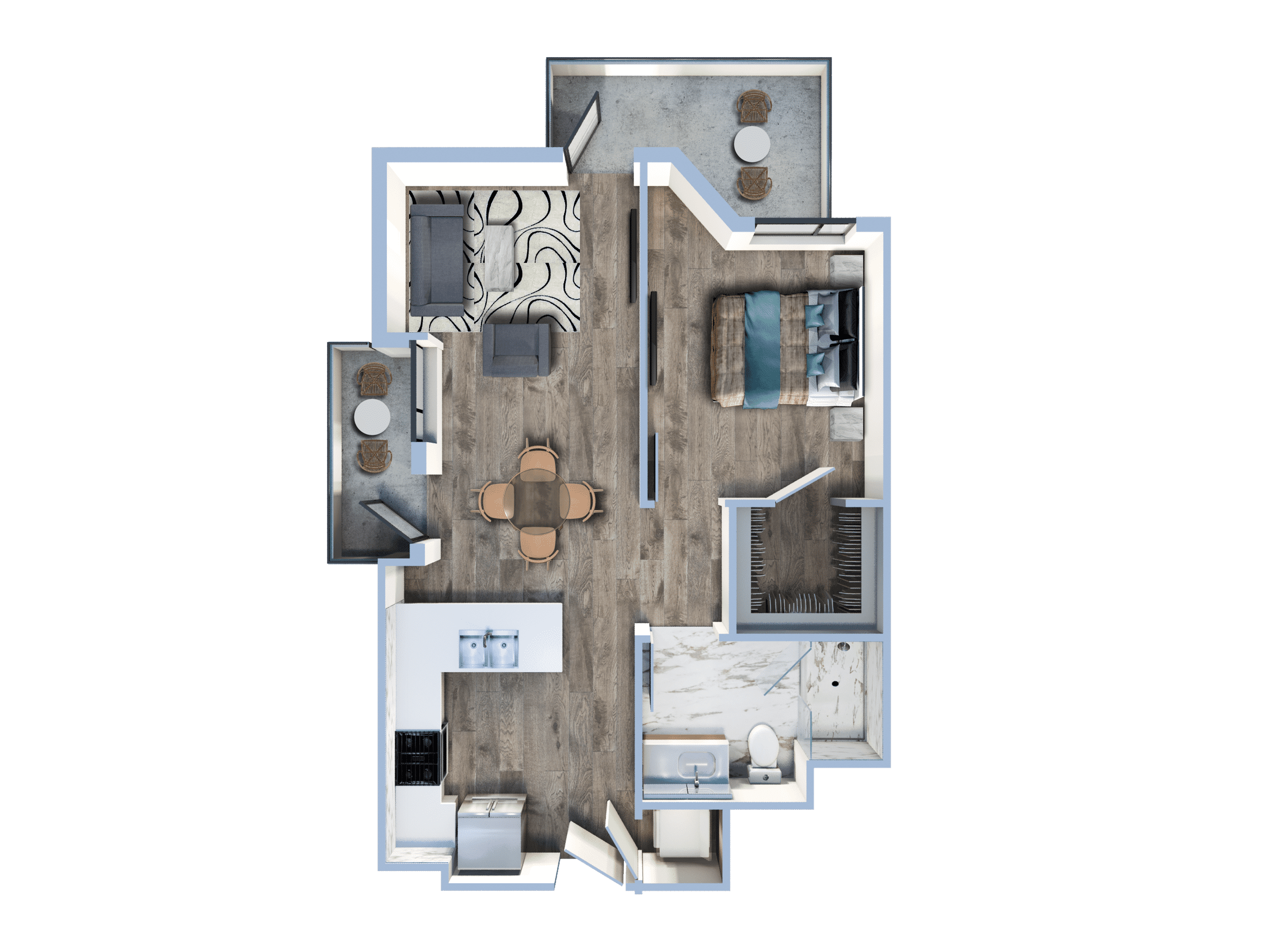 1Bed/1Bath-H2
