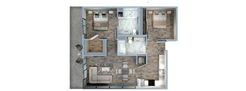 2Bed/2Bath-2D