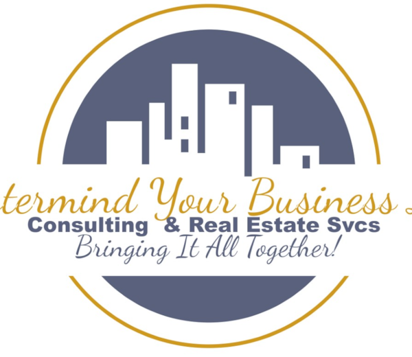 A logo for a consulting and real estate company.