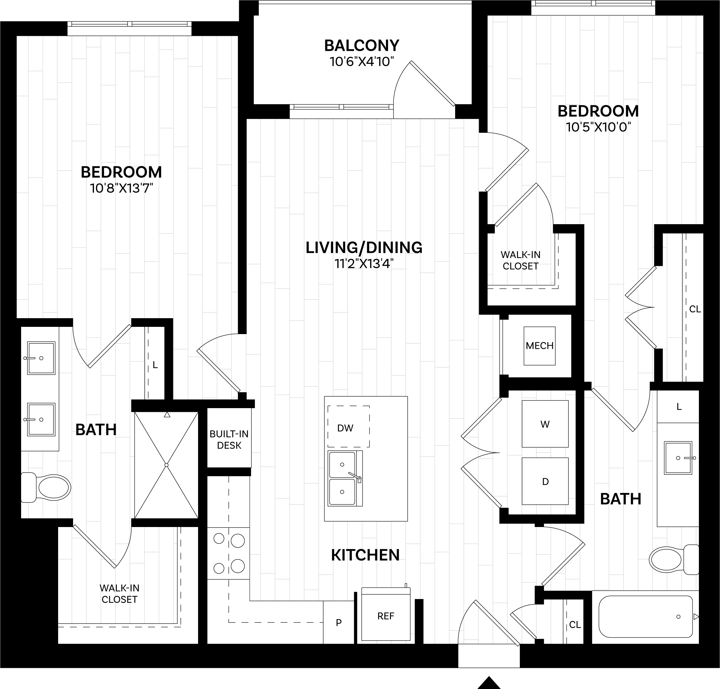 2 Bed/2 Bath-B1.2