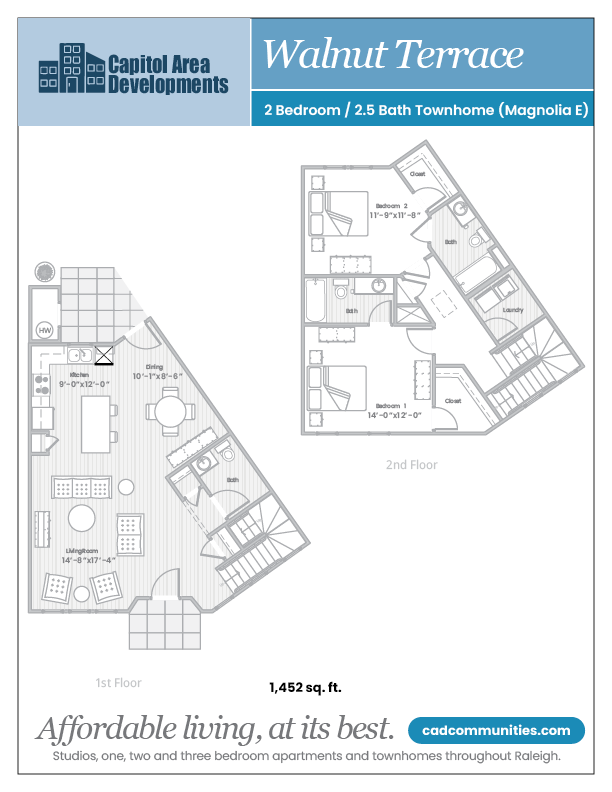 2 Bedroom 2.5 Bathroom