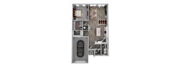 1 Bedroom, 1.5 Bathrooms Sherman
