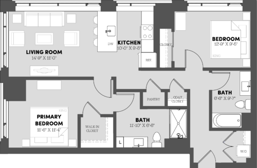 2 Bed/2 Bath-B2