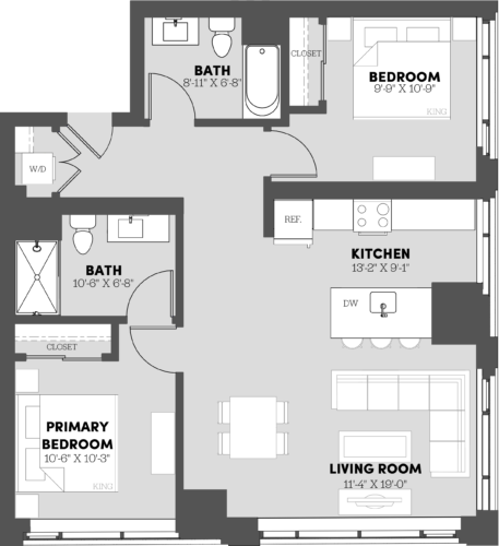 2 Bed/2 Bath-B4