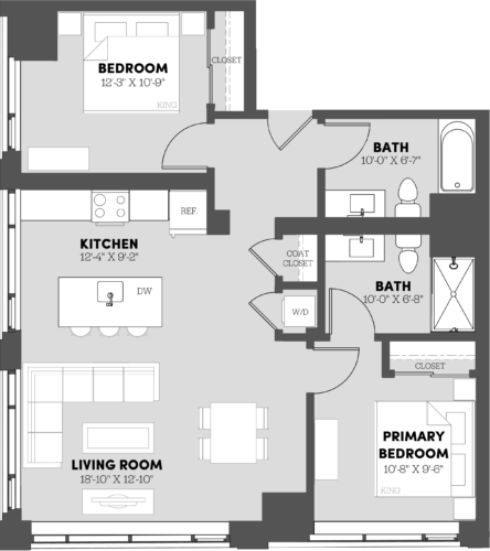 2 Bed/2 Bath-B5