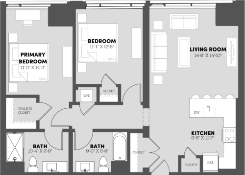 2 Bed/2 Bath-B8