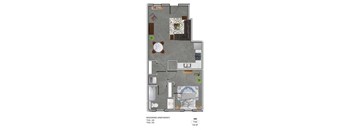 1 Bedroom Townhome/Flat