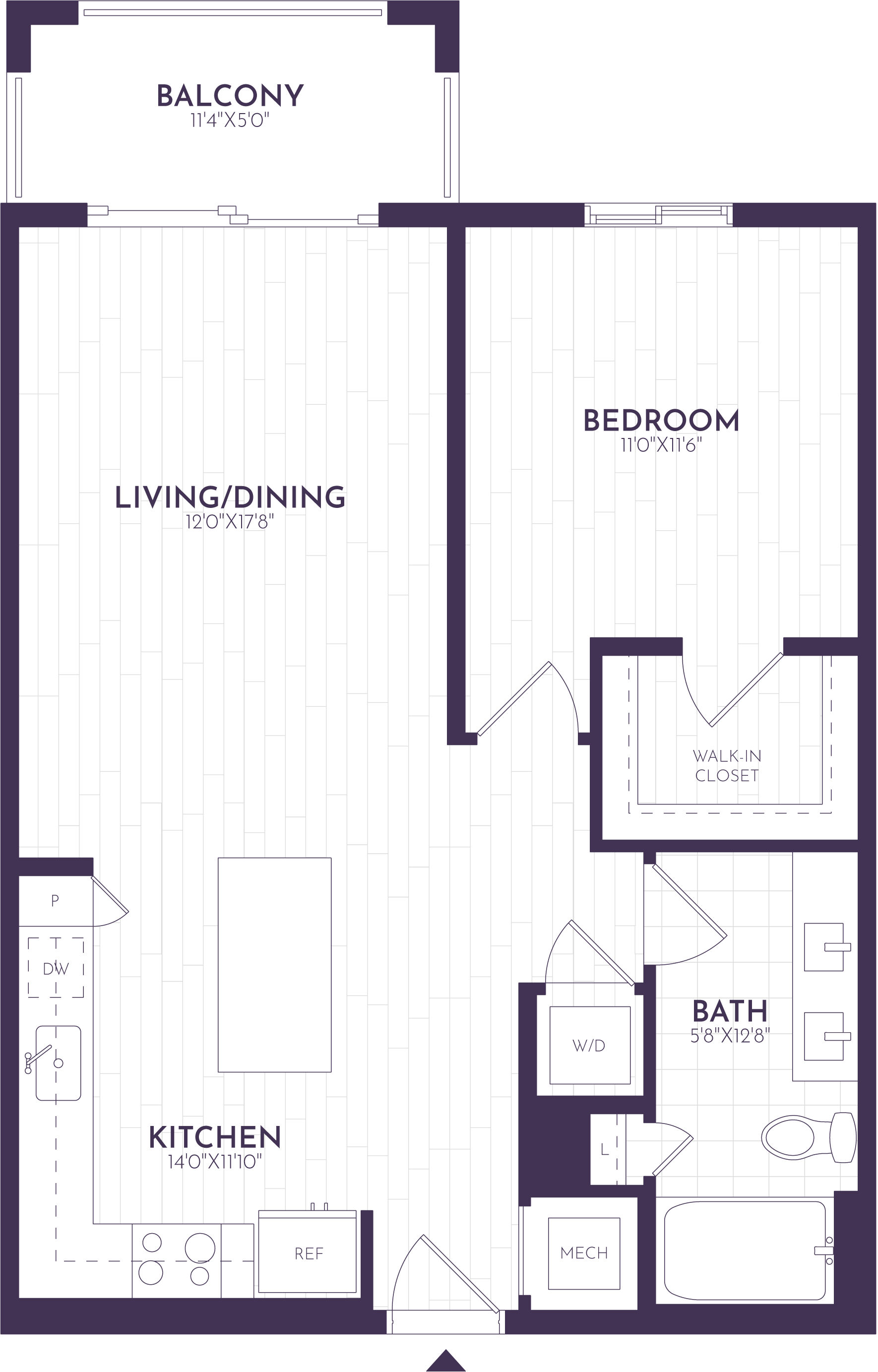 1 Bed/1 Bath-A1