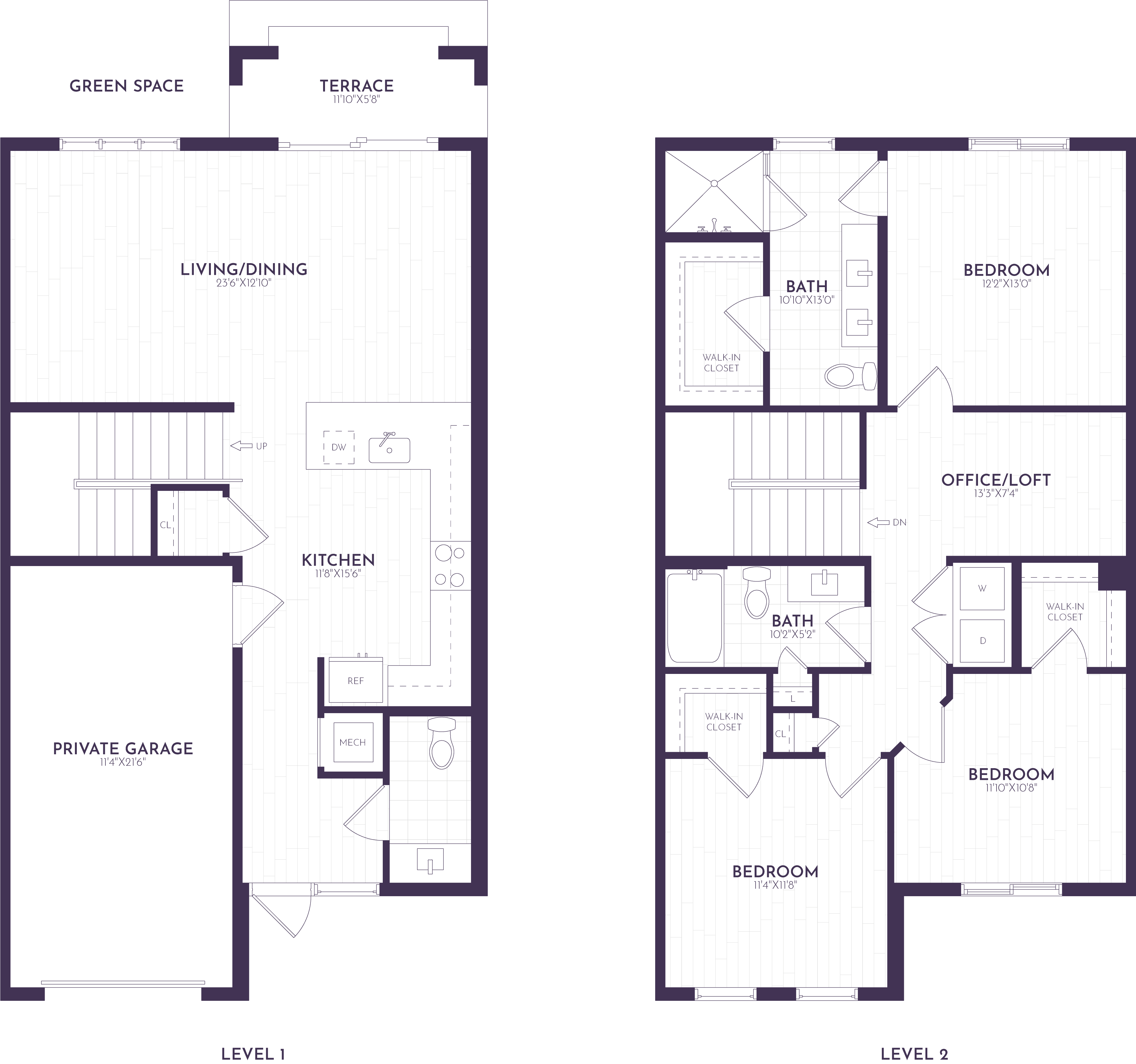 3 Bed/2.5 Bath-TH1