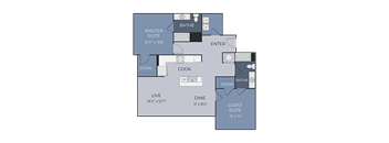 2 BR 2 BA 1121