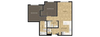 2 Bed, 2 Bath B