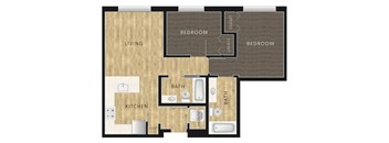 2 Bed, 2 Bath A