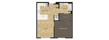 1 Bed, 1 Bath B