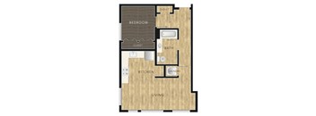 1 Bed, 1 Bath C