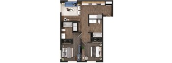 2 bed, 2 bath E2