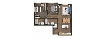 2 bed, 2 bath C2