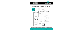2B2B + Den - Unit B3 (North)