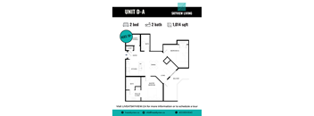 2 Bedrooms, 2 Bathrooms (Unit D-A)
