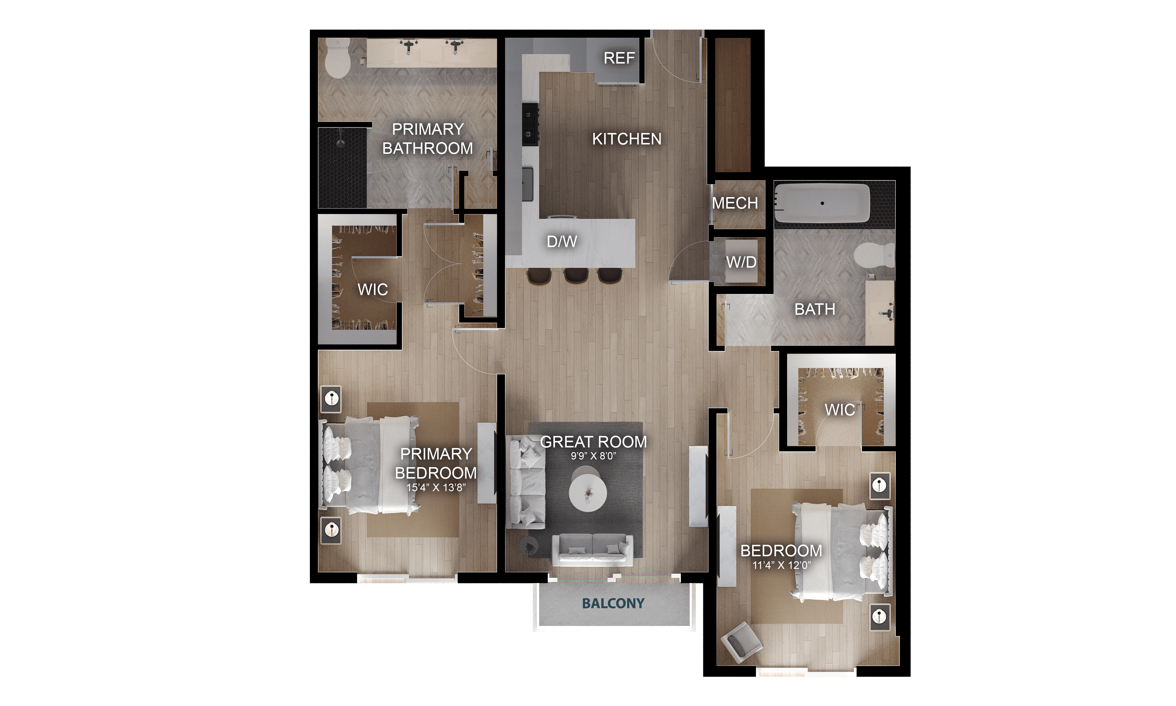 2 Bed/2 Bath-C3.1