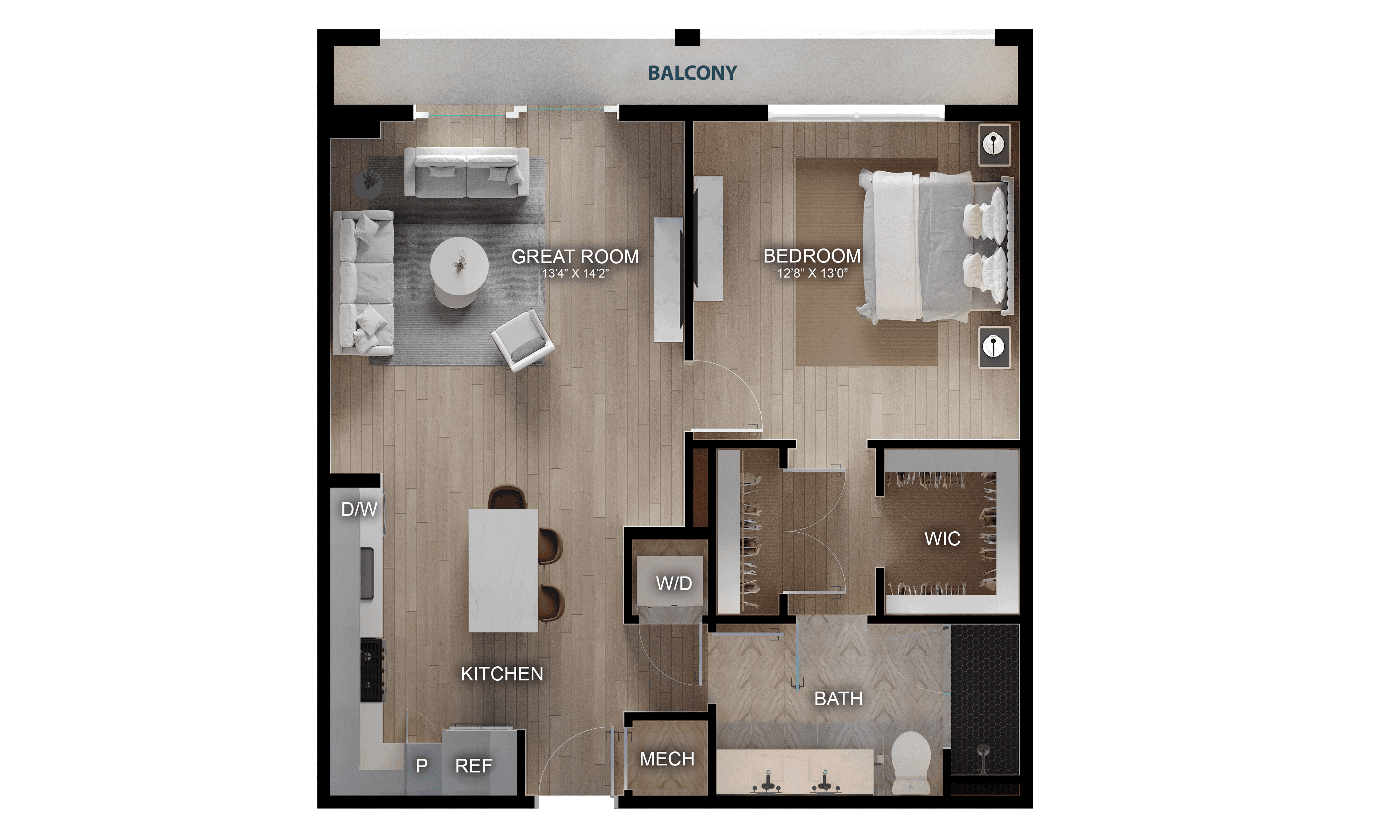 1 Bed/1 Bath-A3