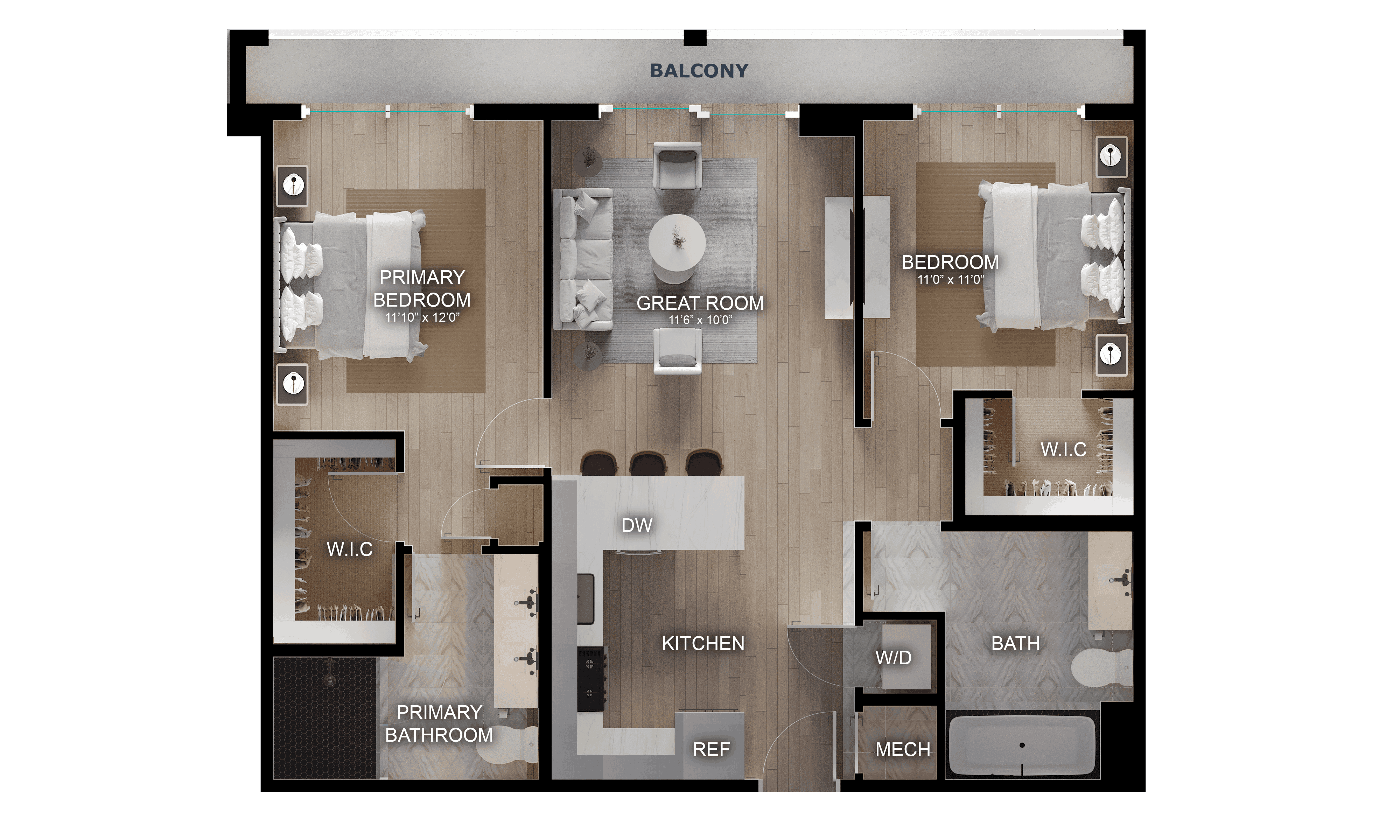 2 Bed/2 Bath-C1