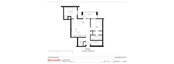 Unit Type E - 2 Bedroom 2 Bathroom