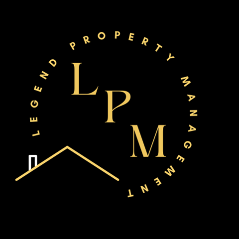 A logo for Legend Property Management features a house and the letters LPM.