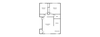 2 Bed / 1 Bath - LA