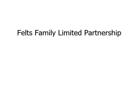 A white background with the words "Felts Family Limited Partnership" written in black.
