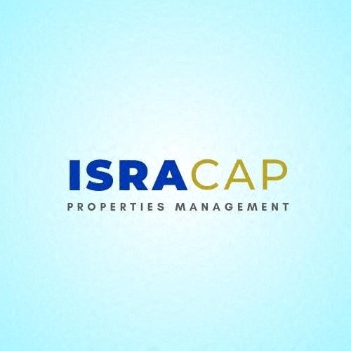 The image shows a logo with the text "ISRACAP PROPERTIES MANAGEMENT".