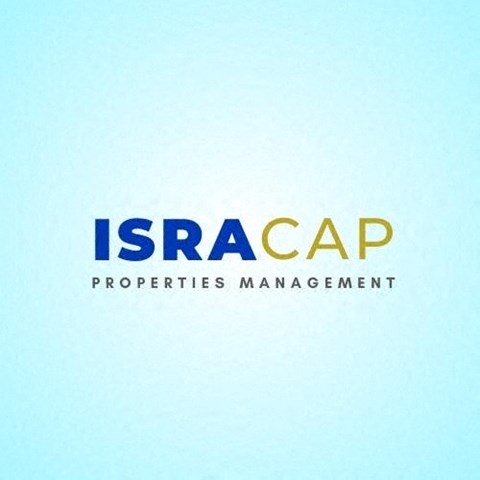 The image shows a logo with the text "ISRACAP PROPERTIES MANAGEMENT".