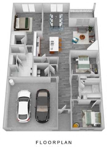 ARIA Floor Plan | 1,618 Sq. Ft. at Seaboard at Sidbury Station, Castle Hayne, NC, 28429
