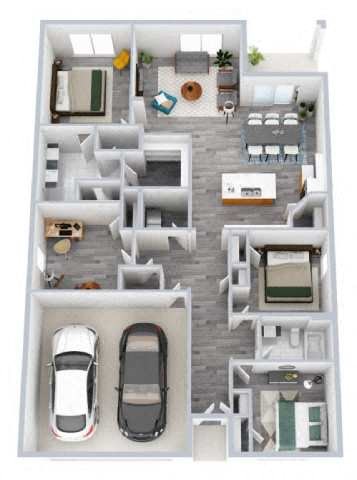 CALI Floor Plan | 1,774 Sq. Ft. at Seaboard at Sidbury Station, Castle Hayne, NC