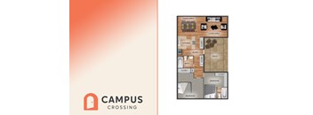 2 bdrm/ 2 bath